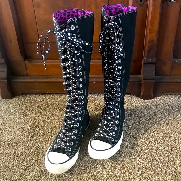 womens knee high converse